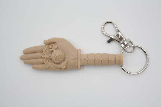 Marine Corps EGA Knife Hand Keychain